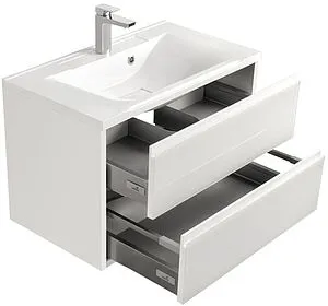 Тумба-умывальник подвесная Aquaton Римини 80 new белый 1A2267K2RN010 Тумба-умывальник подвесная Aquaton Римини 80 new белый 1A2267K2RN010, 3