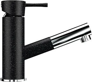 Смеситель для кухни с выдвижным изливом Ulgran чёрный U-009-308 Смеситель для кухни с выдвижным изливом Ulgran чёрный U-009-308, 4