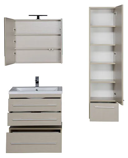 Шкаф-зеркало Aquanet Нота 75 L светлый дуб 00158857