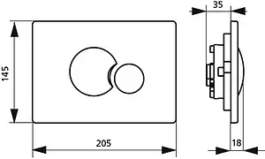 Комплект 5 в 1 Sanit S 706 90.733.81..S001+10AR02010SV+40D40200I-S с кнопкой 16.706.81..0000 хром глянцевый Комплект 5 в 1 Sanit S 706 90.733.81..S001+10AR02010SV+40D40200I-S с кнопкой 16.706.81..0000 хром глянцевый, 3