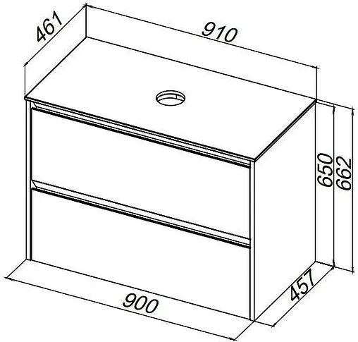 Столешница Allen Brau Activity 90 альба 1.34023.AL