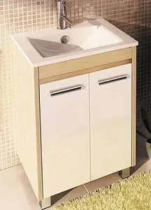 Тумба-умывальник напольная Comforty Тулуза 60Д белый/сосна лоредо 00003129012CF, 1