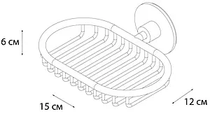Мыльница Fixsen Round хром FX-92109 Мыльница Fixsen Round хром FX-92109, 3
