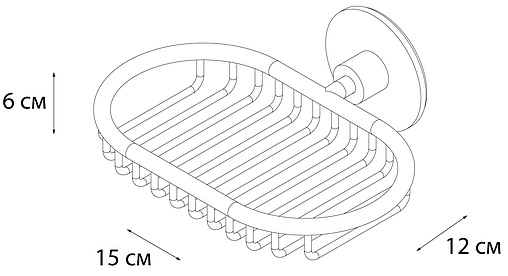 Мыльница Fixsen Round хром FX-92109