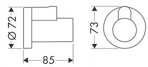Декоративная накладка бронза Hansgrohe 13950140, 2