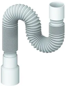 Слив гофрированный Unicorn 40x40/50мм L=300-800мм D80 Слив гофрированный Unicorn 40x40/50мм L=300-800мм D80, 1