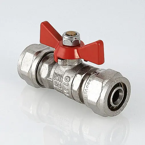Кран шаровый для мп трубы 16мм x 16мм Valtec VT.343.N.1616
