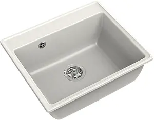 Мойка кухонная GranFest Vertex V-580 белый Мойка кухонная GranFest Vertex V-580 белый, 1