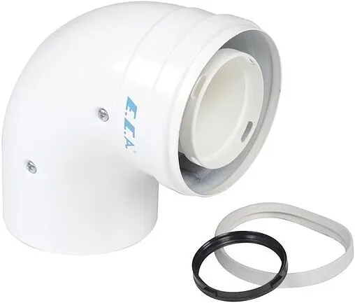 Колено для дымохода Ø 100/150мм ∠ 90° (PP) для конденсационных котлов E.C.A. AB64 7006721467