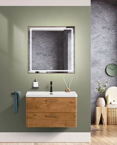 Тумба под умывальник подвесная BelBagno DUE 80 Rovere Nature DUE-800-2C-SO-RN-P
