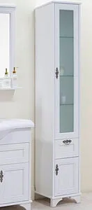 Шкаф-пенал напольный Aquaton Идель 35 R дуб белый 1A198003IDM7R, 3