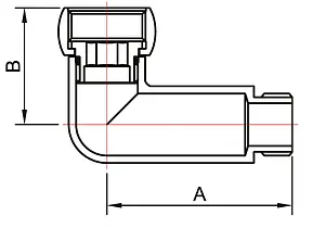 Соединение угловое 1"в x ½"н Smart 741SCH1004 Соединение угловое 1"в x ½"н Smart 741SCH1004, 2