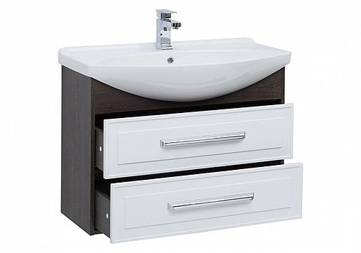 Тумба под умывальник Aquanet Остин 85 белый/дуб кантербери 00200908