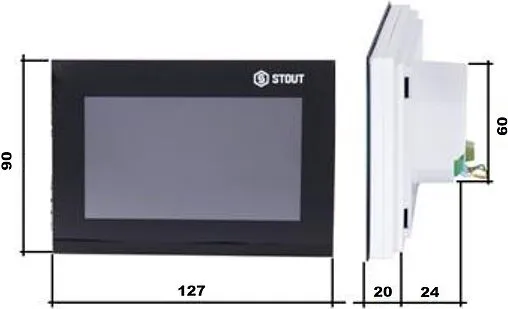 Проводная панель управления контроллером Stout M-7 черный STE-0101-007004
