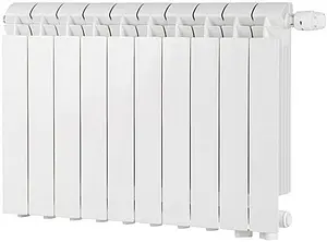 Радиатор алюминиевый 14 секции нижнее правое подключение Global Vox R 500 Радиатор алюминиевый 14 секции нижнее правое подключение Global Vox R 500, 1