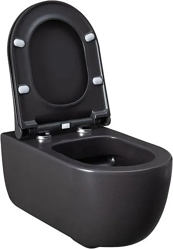Унитаз подвесной безободковый Allen Brau Priority антрацит 4.31001.AN