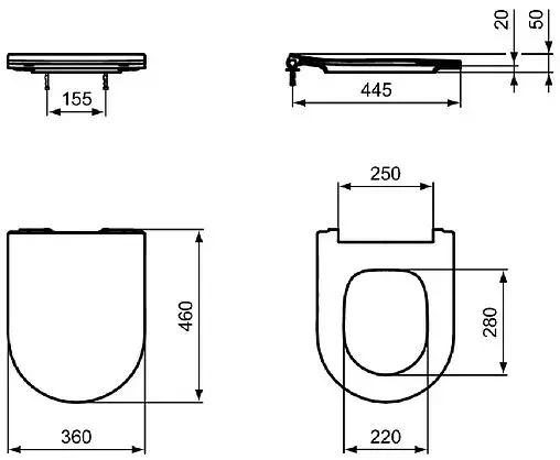 Комплект 4 в 1 Ideal Standard Blend Curve AquaBlade M520801
