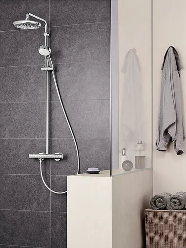Душевая система с термостатом для душа Grohe Tempesta New Cosmopolitan 210 хром 27922001 Душевая система с термостатом для душа Grohe Tempesta New Cosmopolitan 210 хром 27922001