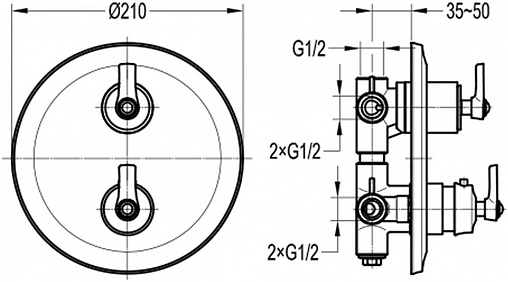 Термостат для 1 потребителя Swedbe Terracotta Art терракотовый 2521