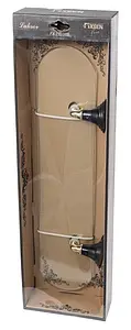 Полка Fixsen Luksor золото/чёрный FX-71603B, 2