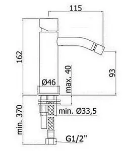 Смеситель для биде Paffoni Light хром LIGX131CR Смеситель для биде Paffoni Light хром LIGX131CR, 2