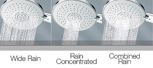 Лейка ручного душа Bossini Mixa/3 Fitair 140 хром B00168.030