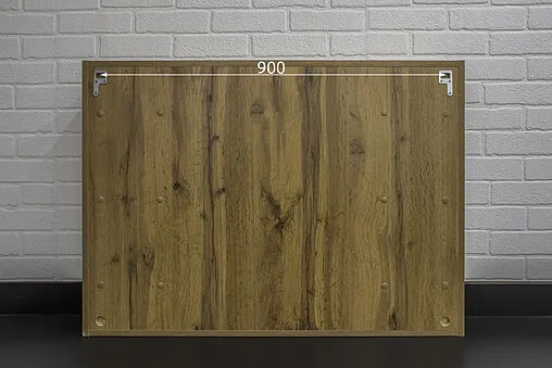 Шкаф-зеркало Домино Craft 100 дуб вотан DCr2206HZ