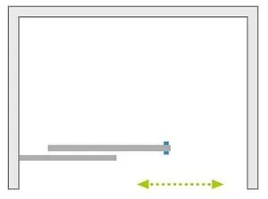 Дверь в нишу 1400мм прозрачное стекло Radaway Espera DWJ 140 L 380695-01L+380214-71L, 3