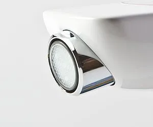 Смеситель для биде Kludi Balance белый/хром 522169175 Смеситель для биде Kludi Balance белый/хром 522169175, 3