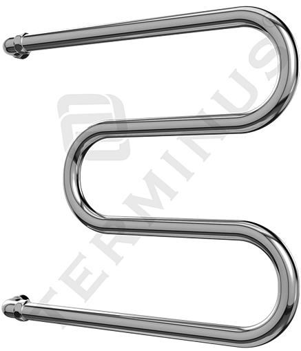 Полотенцесушитель водяной Terminus М-образный AISI 32х2 500х600 полированная сталь 4620768881169