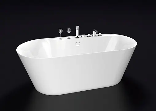 Ванна акриловая отдельностоящая BelBagno 178x84 белый BB14