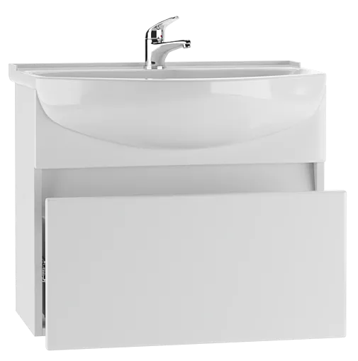 Тумба-умывальник подвесной Айсберг Классик 60 белый DA3007T+4607152361513