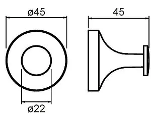 Крючок Milardo Magellan хром MAGSM10M41 Крючок Milardo Magellan хром MAGSM10M41, 2