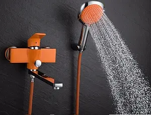 Смеситель для ванны с длинным изливом D&K Berlin Kunste оранжевый/хром DA1433313 Смеситель для ванны с длинным изливом D&K Berlin Kunste оранжевый/хром DA1433313, 5