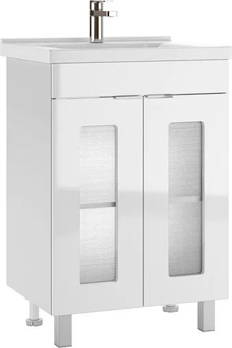 Тумба под умывальник напольная Айсберг Миранда 60 белый DA1801T