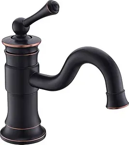Смеситель для раковины Timo Adelia чёрный матовый/антик 6061/04F Смеситель для раковины Timo Adelia чёрный матовый/антик 6061/04F, 1