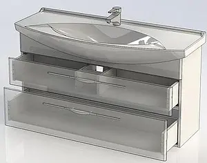 Тумба-умывальник Aquanet Ирвин 120 белый 00203975+00175450 Тумба-умывальник Aquanet Ирвин 120 белый 00203975+00175450, 4