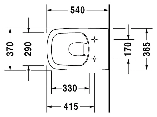 Унитаз подвесной безободковый Duravit DuraStyle белый 2538090000