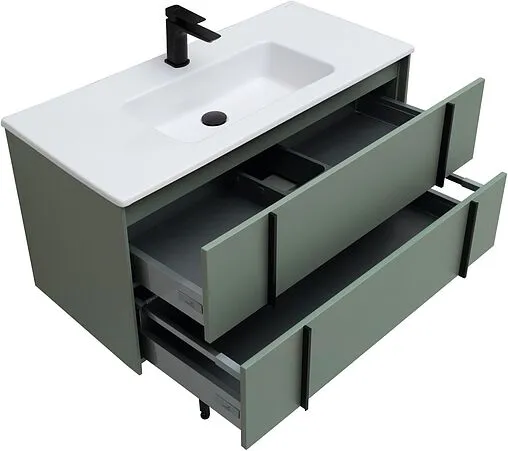 Тумба под умывальник подвесная Allen Brau Reality 100 олива 1.32007.CGM