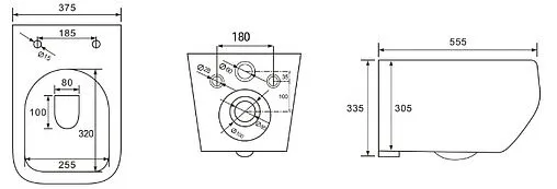 Унитаз подвесной безободковый Aquatek Медея Tornado белый AQ1537T-00