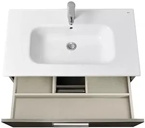 Тумба-умывальник подвесная Roca Victoria 80 городской дуб A857470402+32799C000, 5