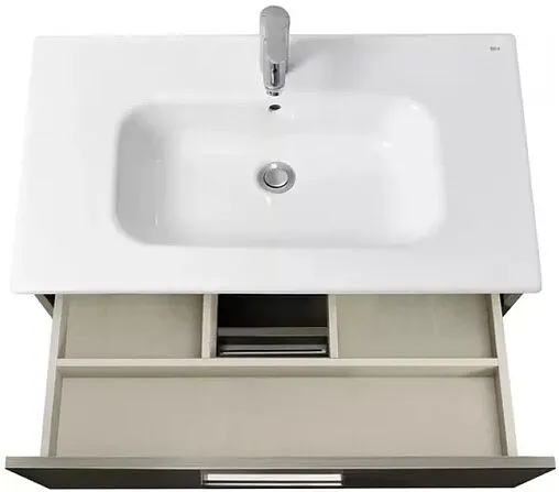 Тумба-умывальник подвесная Roca Victoria 80 городской дуб A857470402+32799C000