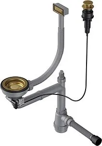 Сифон бутылочный для мойки с переливом Omoikiri WK-1-A-AB 4956471 Сифон бутылочный для мойки с переливом Omoikiri WK-1-A-AB 4956471, 1