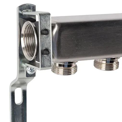 Группа коллекторная распределительная 9 отводов 1&quot;в/в x ¾&quot;ек Rommer RMS-4401-000009