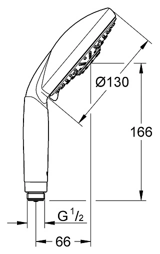 Лейка ручного душа Grohe Rainshower Classic хром 28764000