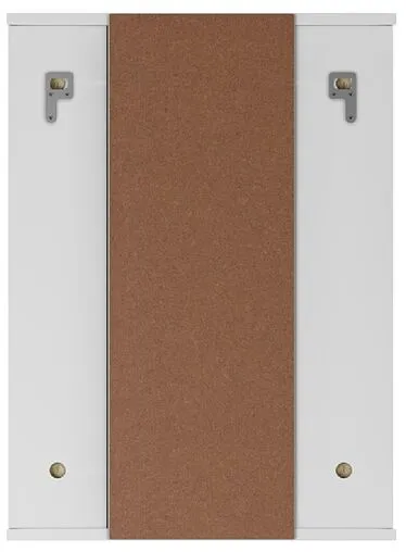 Шкаф-зеркало Айсберг Норма 2-50 L белый DA1607HZ