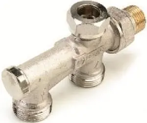 Узел нижнего подключения запорный боковой ½" н/н Comap 438554 Узел нижнего подключения запорный боковой ½" н/н Comap 438554, 1