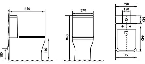Чаша унитаза Aquanet Cube-C белый Cube-C Чаша унитаза Aquanet Cube-C белый Cube-C