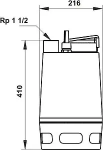 Насос дренажный Q=18м³/ч H=11м Grundfos UNILIFT AP35.408.3V 96001718 Насос дренажный Q=18м³/ч H=11м Grundfos UNILIFT AP35.408.3V 96001718, 4