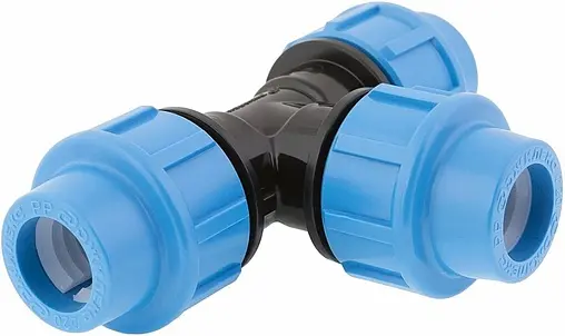 Тройник компрессионный соединительный 20мм x 20мм x 20мм Джилекс 9320